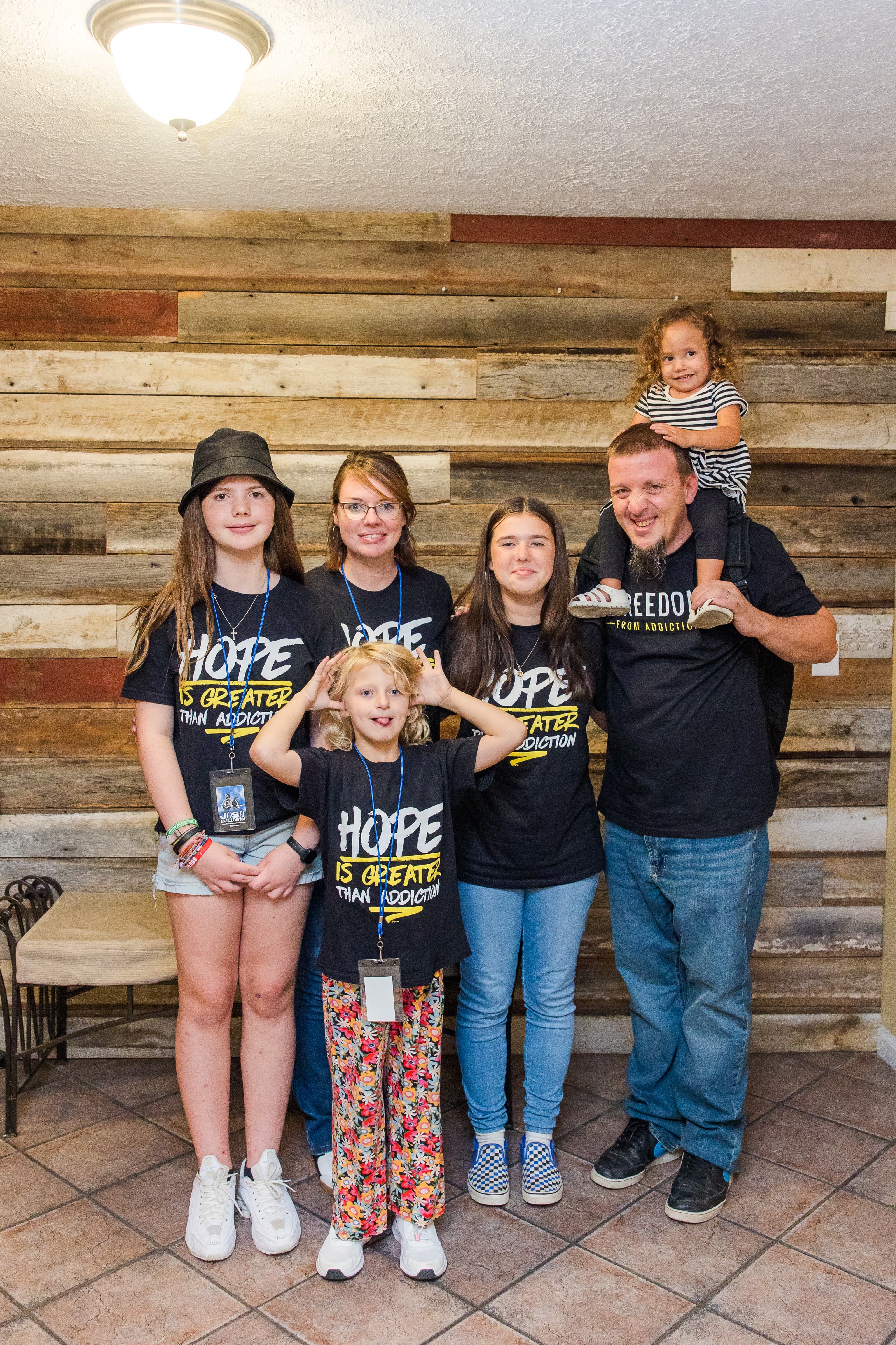 Justin and Ashley Franich with their daughters in the Shenandoah Valley