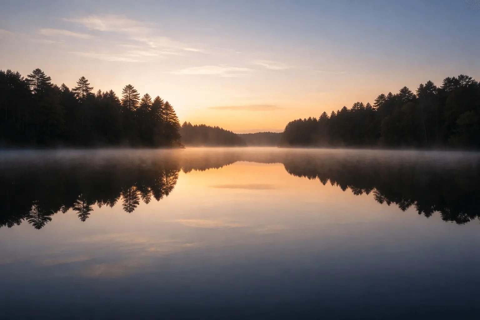 Scriptures for anxiety and depression - peaceful lake at dawn reflecting God's promise of calm