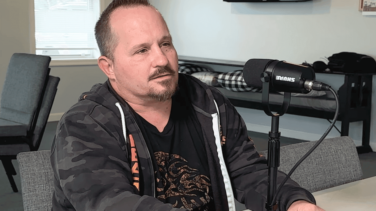 Rob Reynolds sharing his testimony of freedom from addiction