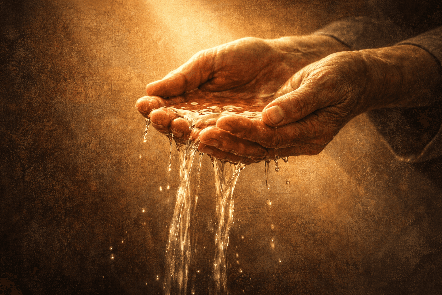 Open hands releasing flowing light representing grace that is free true and authentically given